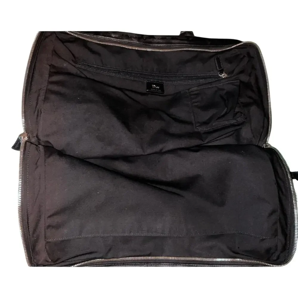 Dior Homme Oblique Coated Canvas Briefcase Black Authentic Italy AS-IS Project